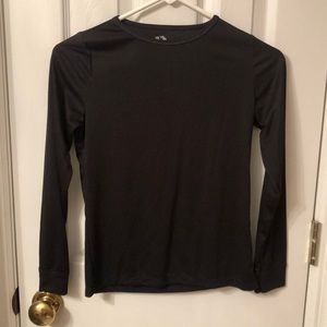 Dry fit material long sleeve black shirt